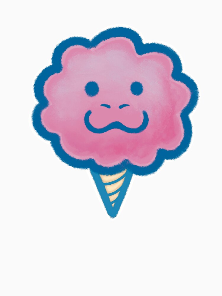 cotton candy seal pink with blue lineart by petselkie Unisex , , , Long Sleeve Tee