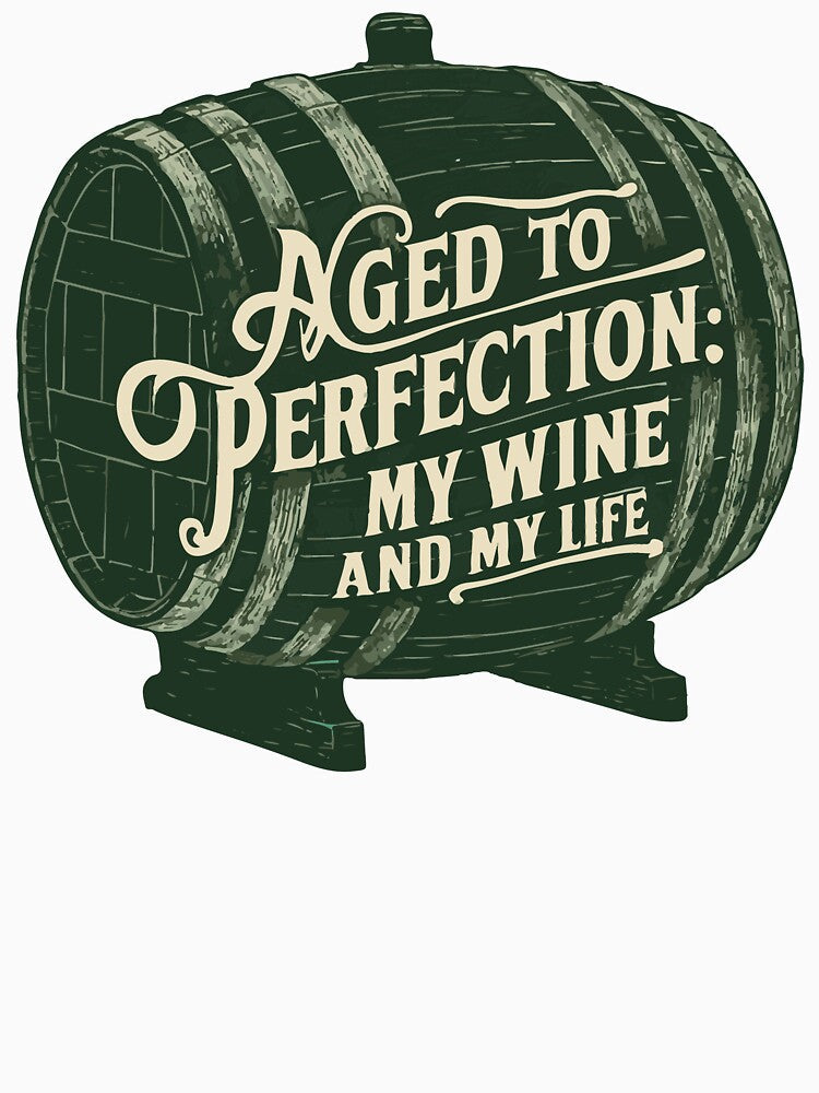 Aged To Perfection: My Wine And My Life by WineandWear Unisex , , , Long Sleeve Tee