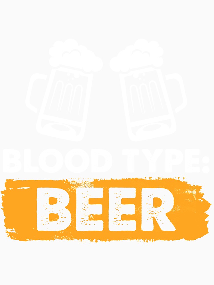 Beers Blood Type Beer by mmos Unisex , , , Long Sleeve Tee