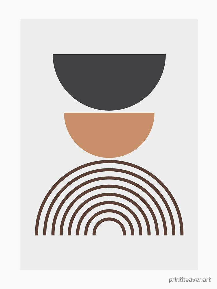 Mid Century Modern - Arch Halfsun by printheavenart