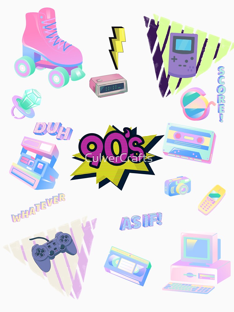 The 90s by CulverCrafts Unisex , , , Long Sleeve Tee