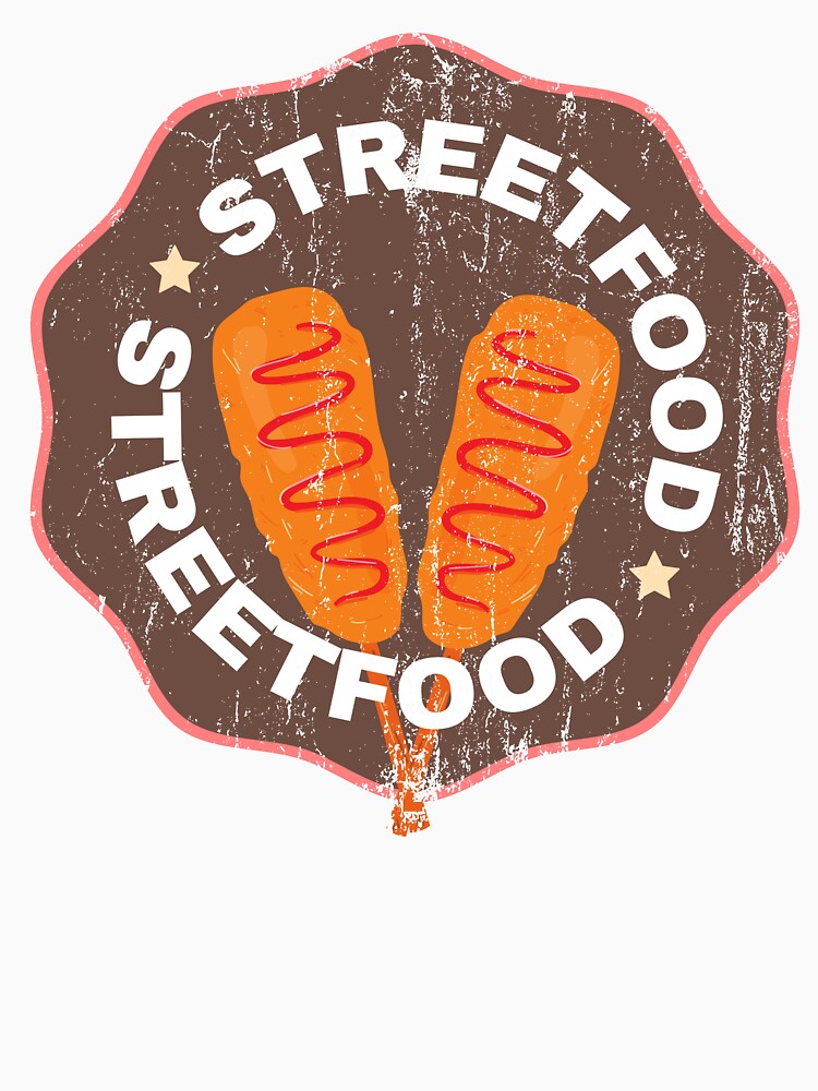 Street Food Lover – Vintage Street Food Enthusiast Retro Foodie Design by Gawii Unisex , , , Long Sleeve Tee