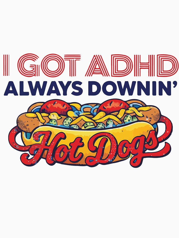 Always Downin Hot Dogs Funny Vintage Food Lover Retro Cartoon Design by kiralynstration Unisex , , , Long Sleeve Tee