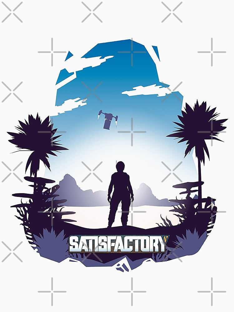 Satisfactory Game by NasoYaslo Unisex , , , Long Sleeve Tee