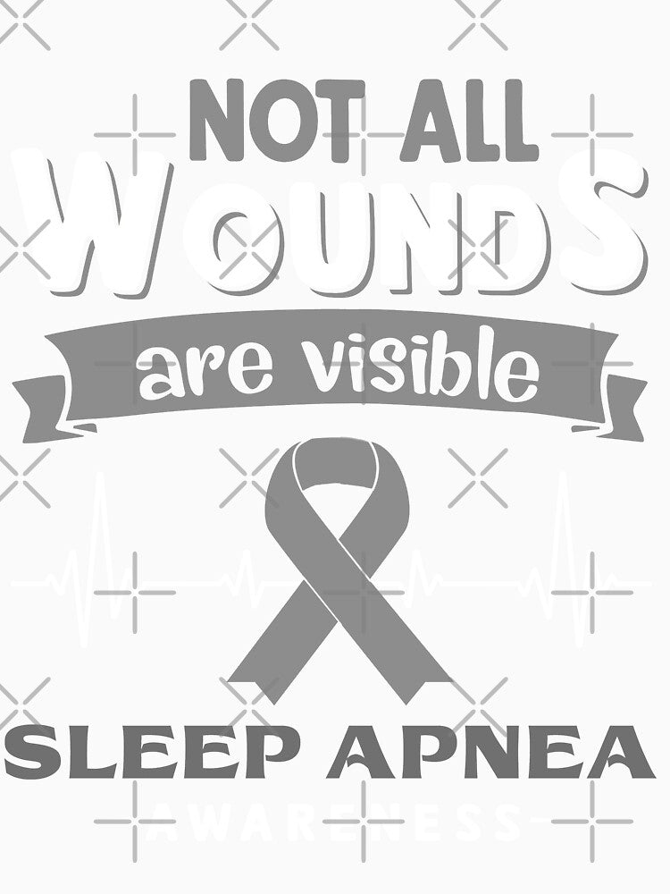 Sleep Apnea Awareness Not All Wounds Are Visible by Victormoratalla Unisex , , , Long Sleeve Tee
