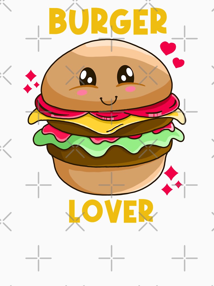 Burger Lover by Kimprut Unisex , , , Long Sleeve Tee