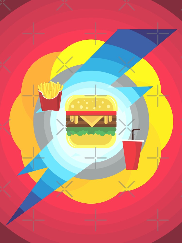 Combo Burger by FridPix Unisex , , , Long Sleeve Tee