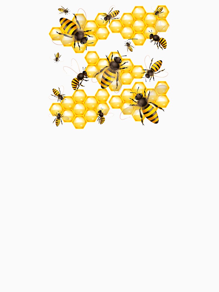 Needy Bees (NO Puns TEXT - On Black) by PawsitiveMum Unisex , , , Long Sleeve Tee
