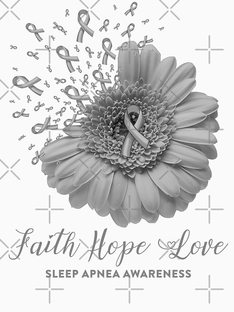 Faith Hope Love Sleep Apnea Awareness by Tadmab Unisex , , , Long Sleeve Tee