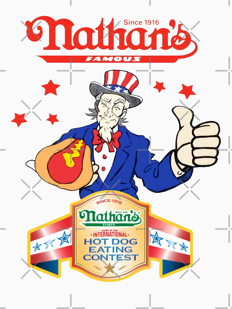 Joey Chestnut Nathans Hot Dog Eating Fourth Of July 2021 by TekknoOutfits Unisex , , , Long Sleeve Tee
