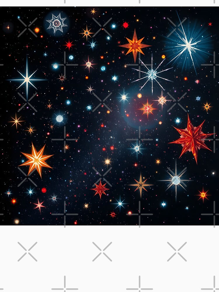 Stars 4 by HebaRK Studio Unisex , , , Long Sleeve Tee