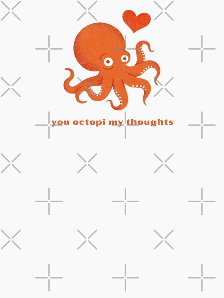You Octopi My Thoughts - Cute Pun | TeeHee Puns Funny Design by TeeHee Puns Unisex , , , Long Sleeve Tee