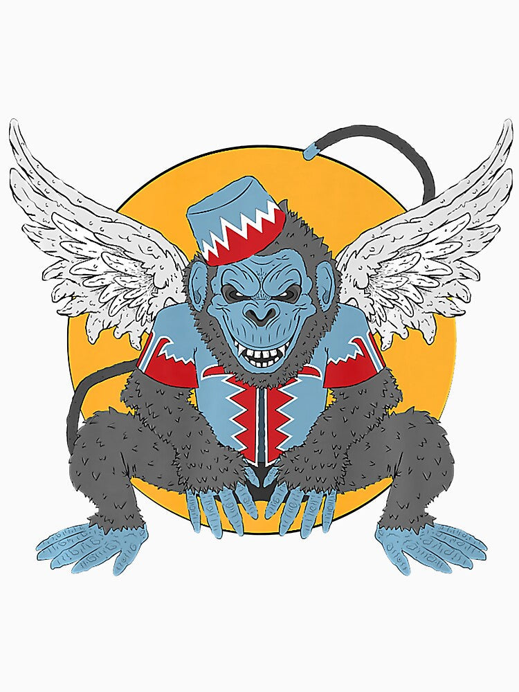 Flying Monkey Winged Monster Premium by IronShore Unisex , , , Long Sleeve Tee