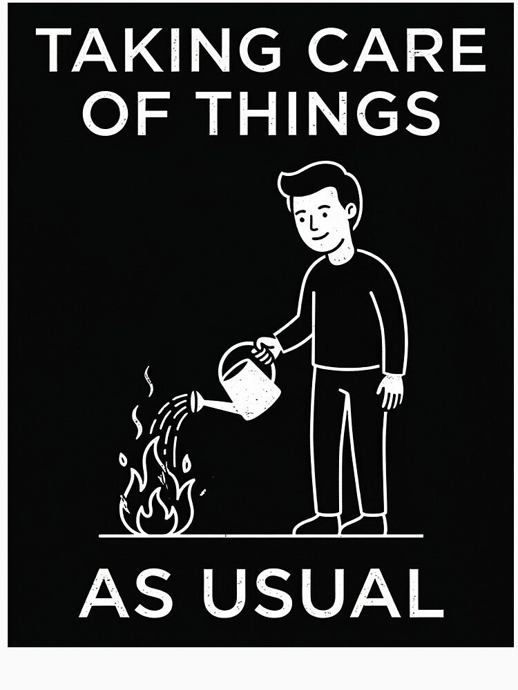 Taking Care Of Things As Usual Dark Humor by apex.vibe Unisex , , , Long Sleeve Tee