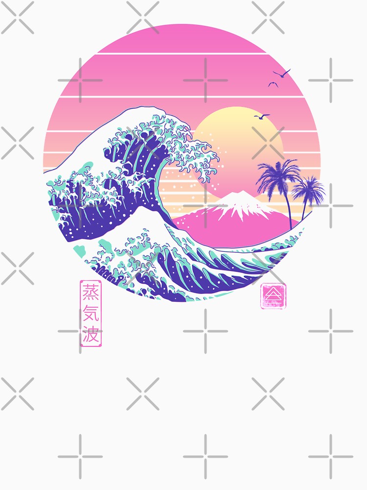 The Great Vaporwave by vincenttrinidad Unisex , , , Long Sleeve Tee