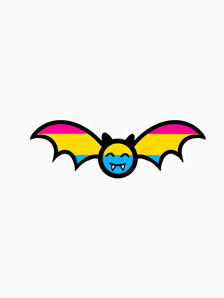 Pansexual Pride Bat by mgietzen Unisex , , , Long Sleeve Tee