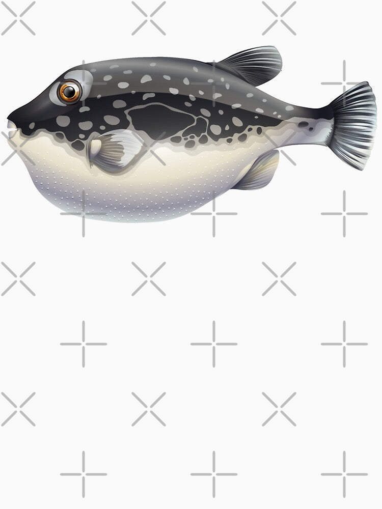 Funny Fish Pattern, Cute Fish by Ristinga Unisex , , , Long Sleeve Tee