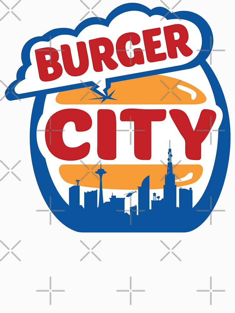 Burger CITY instead of Town by Rzera- Unisex , , , Long Sleeve Tee