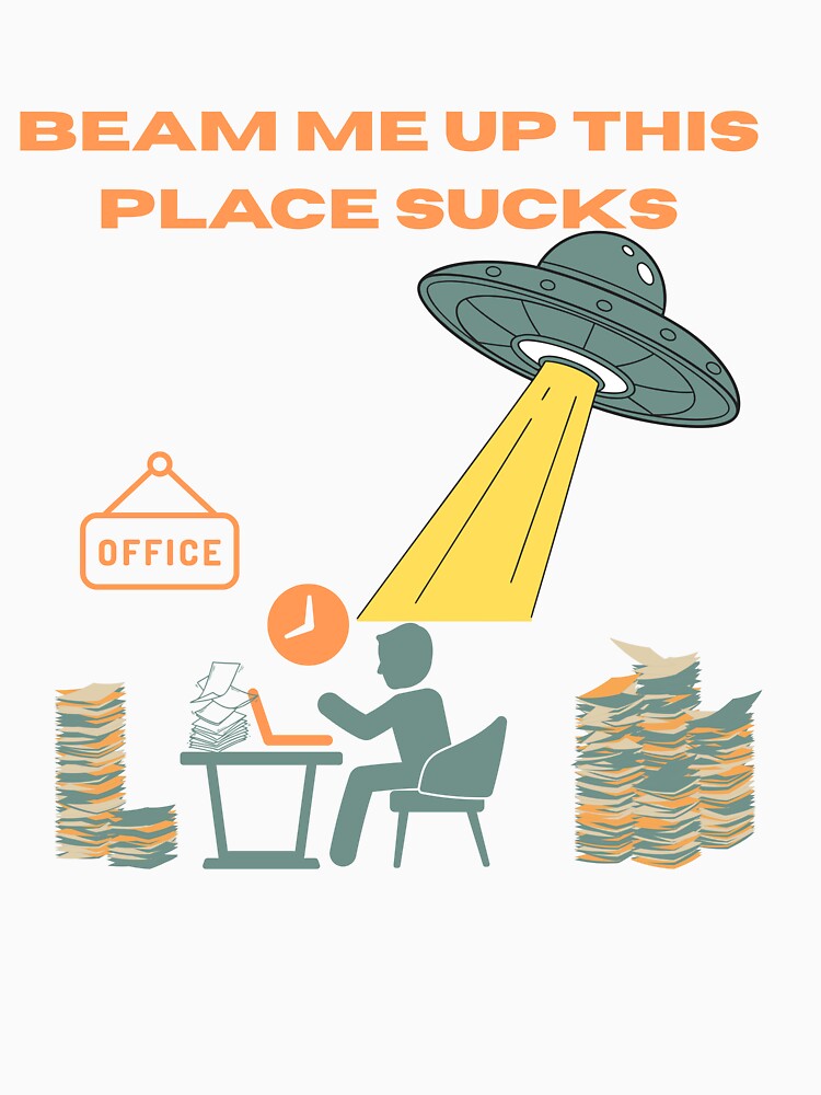 office escape spaceship by AnaPixMar Unisex , , , Long Sleeve Tee