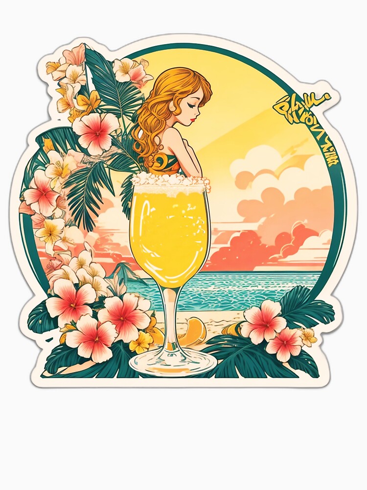 Cold Glass of Beer on a Hawaii Beach at Sunset with Orchids by NautiChic Unisex , , , Long Sleeve Tee