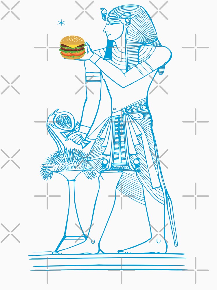 A Huge Burger From The Pharaohs by Tjays on a Fun by TJays Unisex , , , Long Sleeve Tee