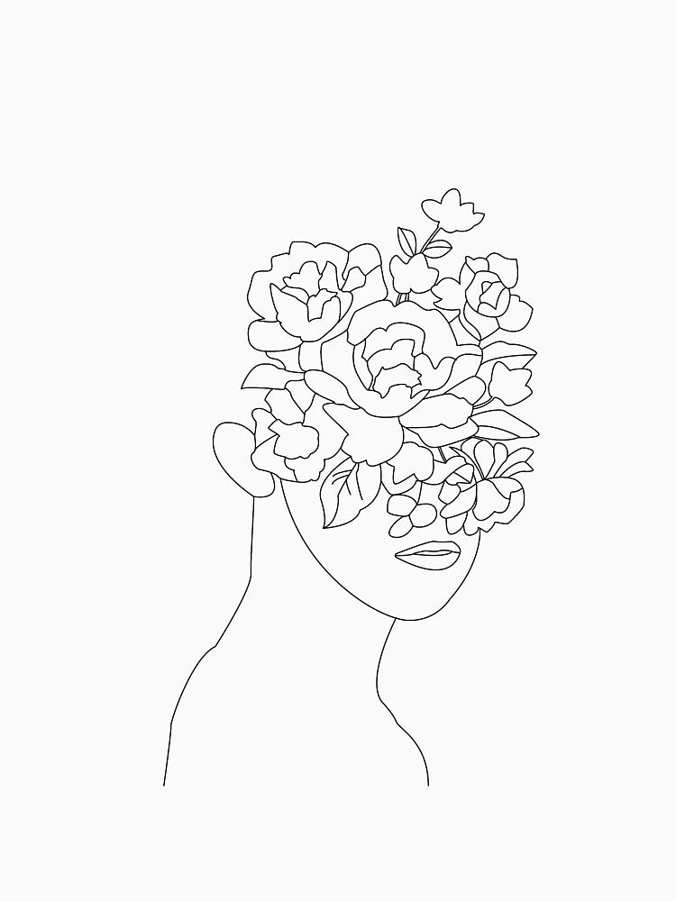 Flower Portrait by newera-lineart