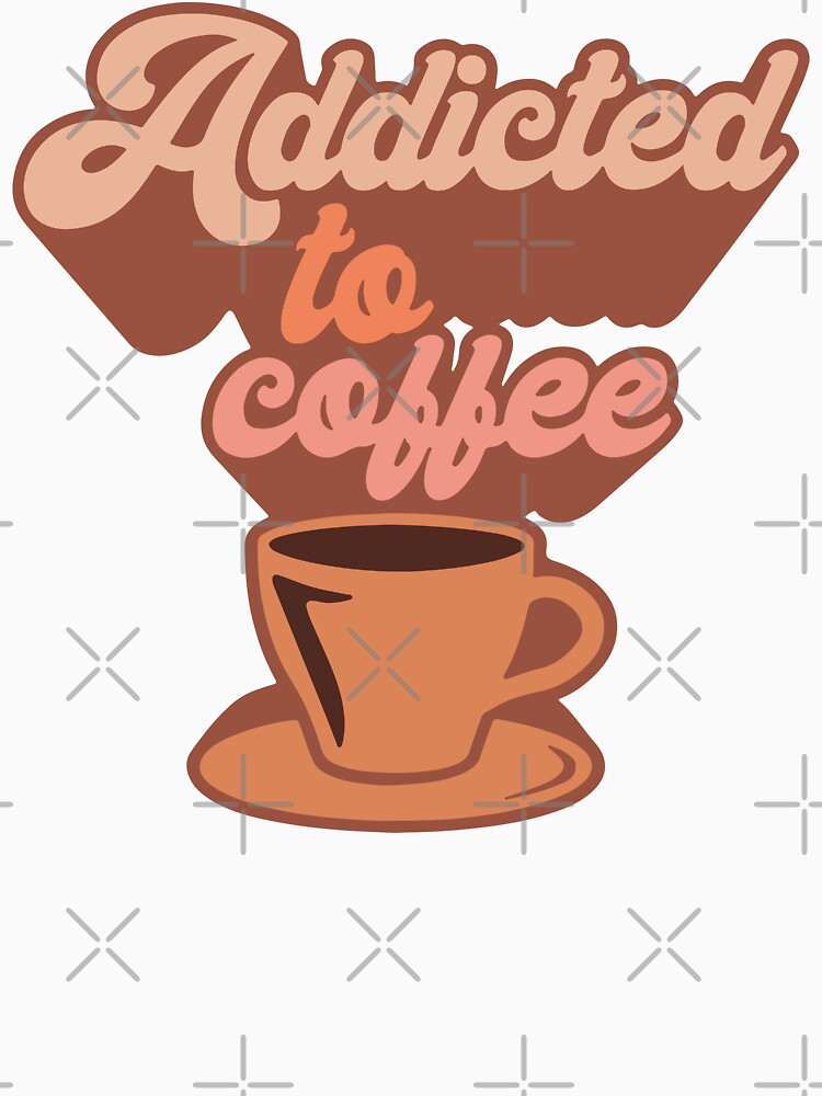 Addicted to Coffee - Retro by printify Unisex , , , Long Sleeve Tee
