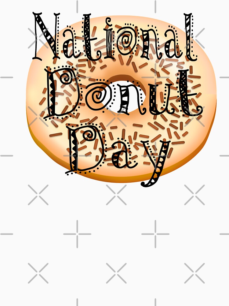 Happy National Donut Day : Gift For Father&Mother by SalaheddineB Unisex , , , Long Sleeve Tee