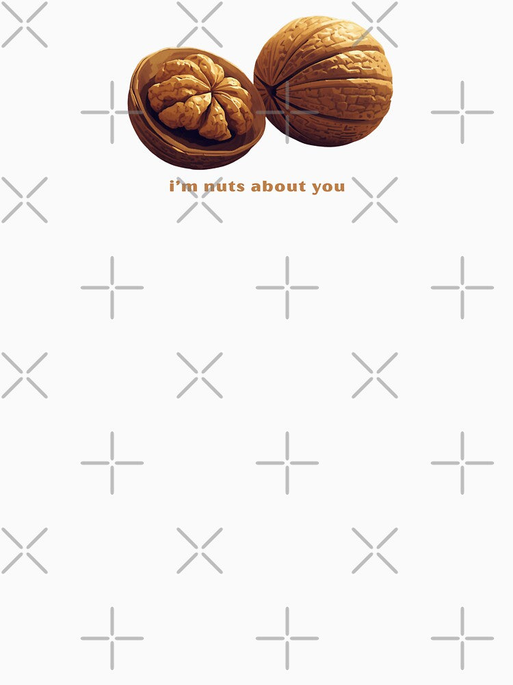 I’m Nuts About You - Cute Pun | TeeHee Puns Funny Design by TeeHee Puns Unisex , , , Long Sleeve Tee