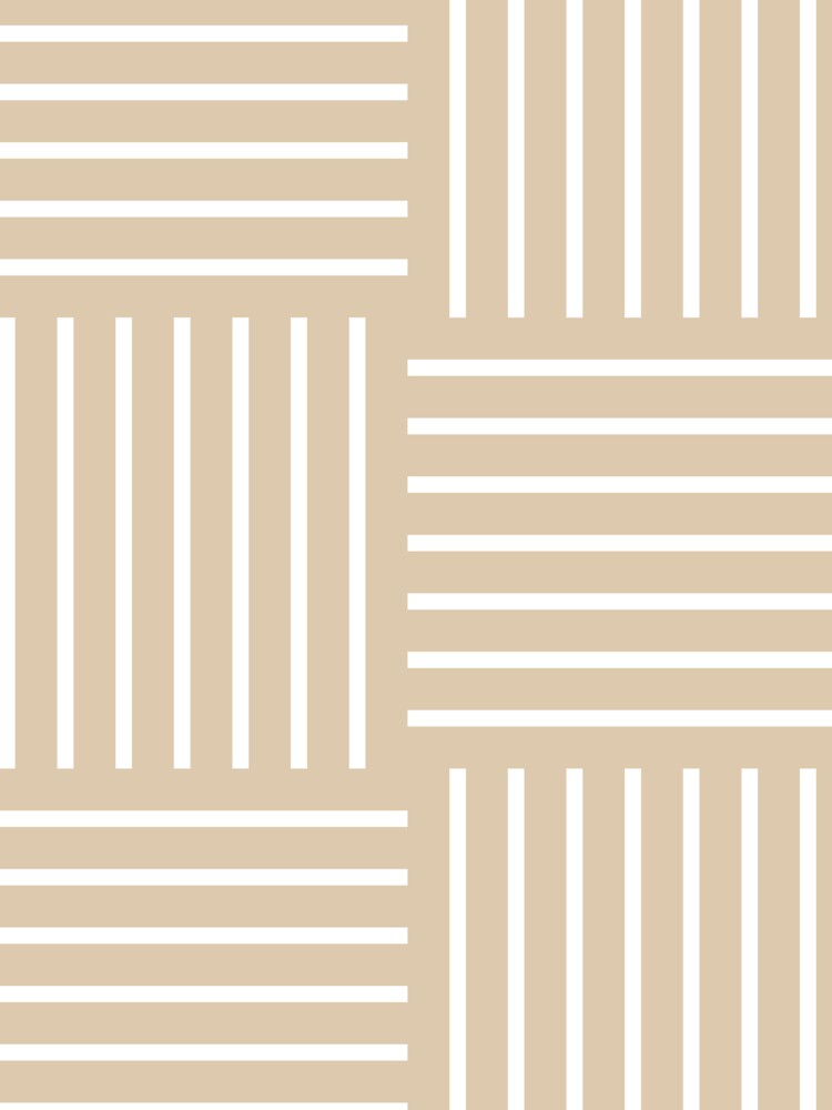 Khaki White Abstract Stripe Geometric Pattern Pairs Valspar 2023 COTY Holmes Cream 3004-10B by ColorOfTheYears