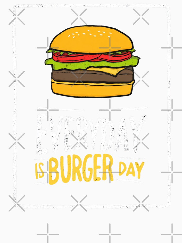 Everyday is Burger Day by StudioRedKoala Unisex , , , Long Sleeve Tee
