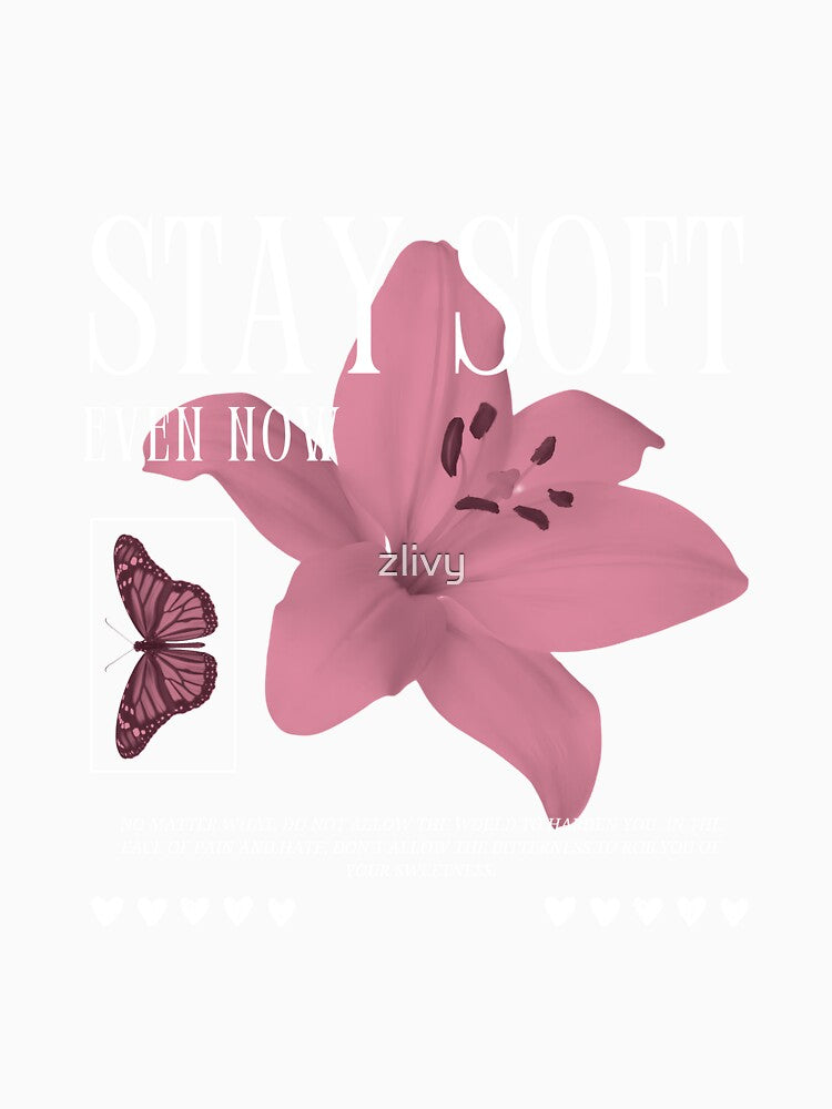 stay soft, even now // retro brutalism aesthetic by zlivy Unisex , , , Long Sleeve Tee