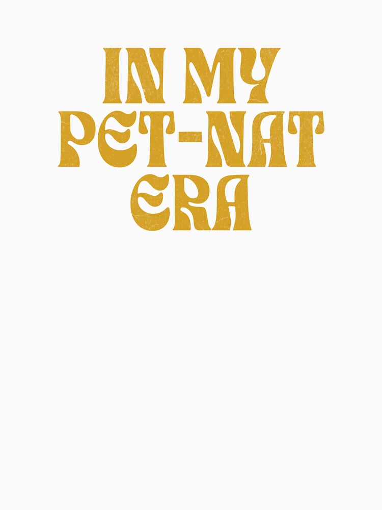 Retro Style Pet-Nat Wine Lover in Gold by CityVine Unisex , , , Long Sleeve Tee