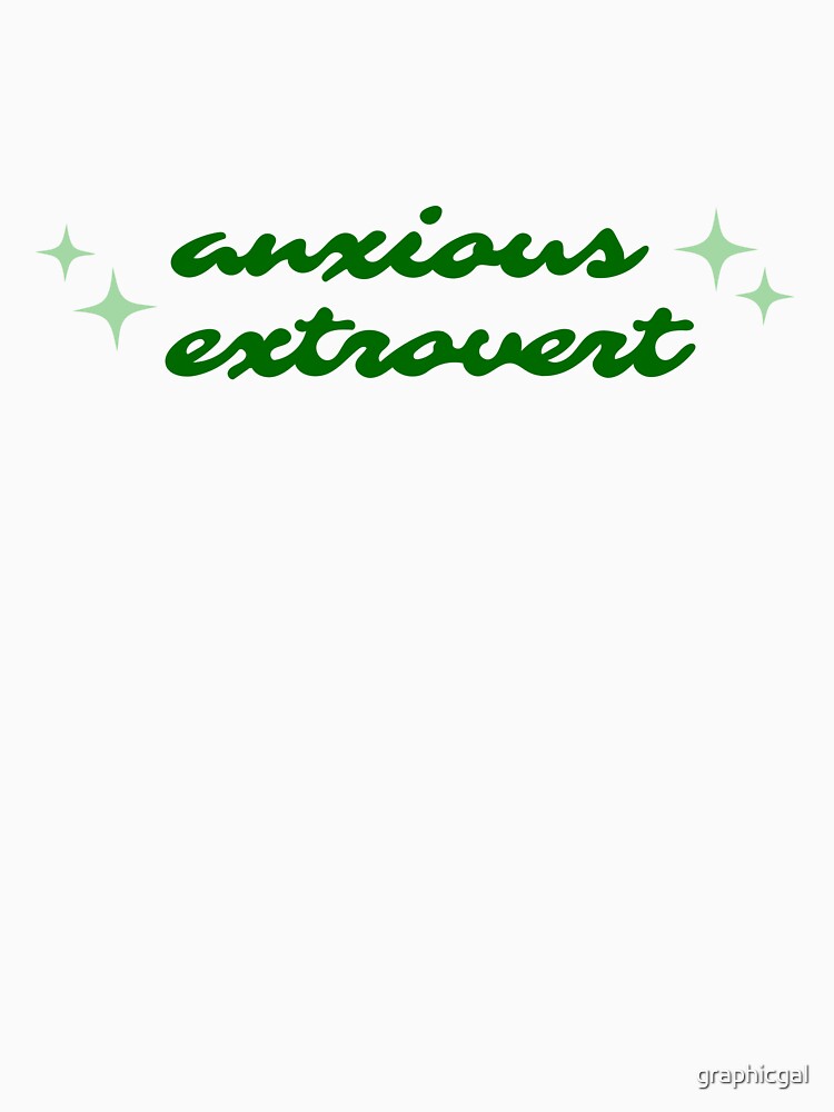 anxious extrovert by graphicgal Unisex , , , Long Sleeve Tee