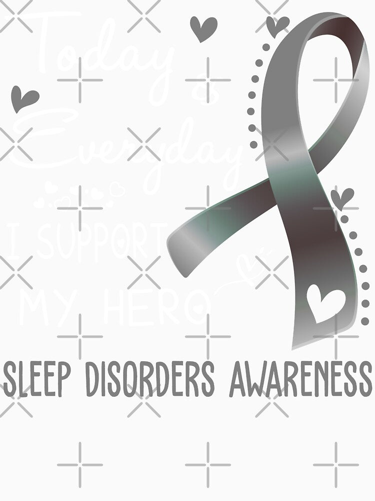 Today And Everyday I Support My Hero Sleep Disorders Awareness Warrior Gifts by hvoid41 Unisex , , , Long Sleeve Tee