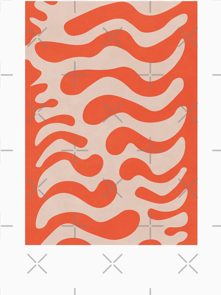 Organic Minimalist Floral, Leaf Shapes, Red by technicolorable_art