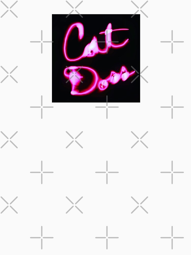 Cat Doss Neon Logo (Custom Logo Available) by Cat Doss Unisex , , , Long Sleeve Tee