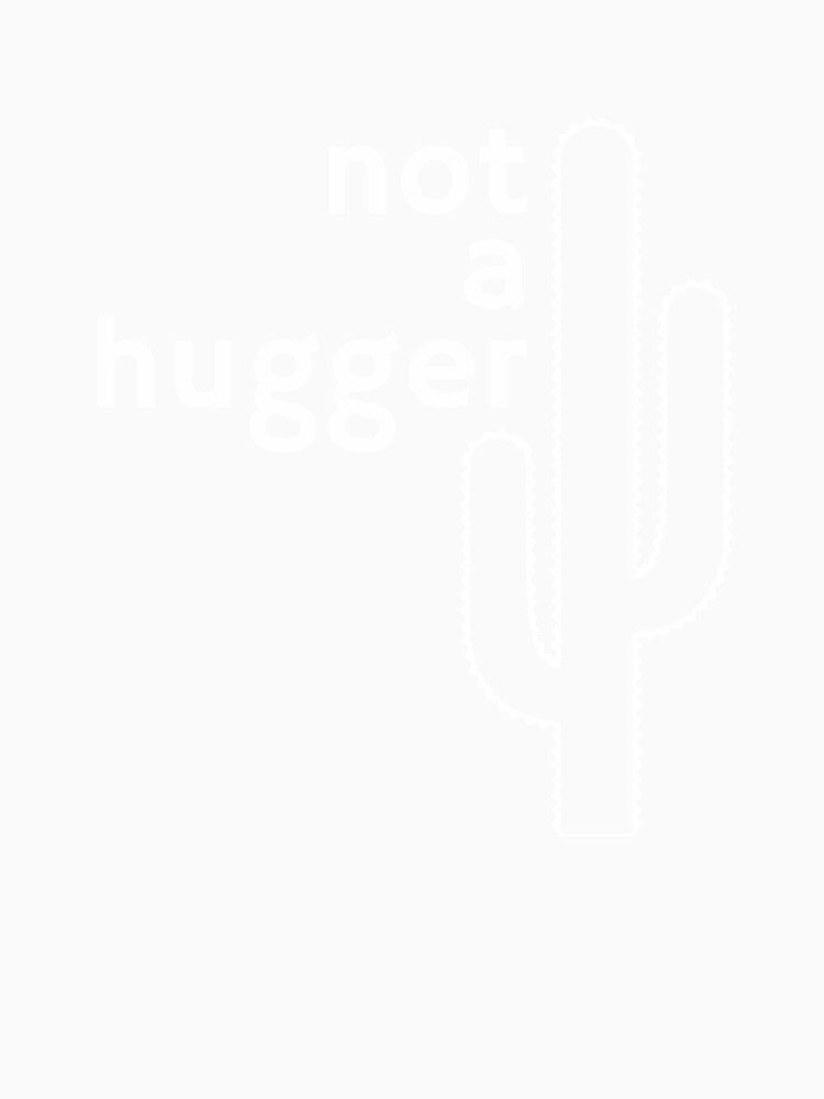 Not A Hugger Cactus Funny Introvert Humor Hug Quote by sillyquestions Unisex , , , Long Sleeve Tee