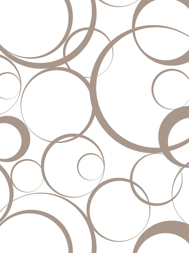Light Brown and White Funky Rings Pattern Pairs HGTV Emerging Taupe HGSW3035 2022 Color - Colour Trends - Shade - Hue by ColorOfTheYears