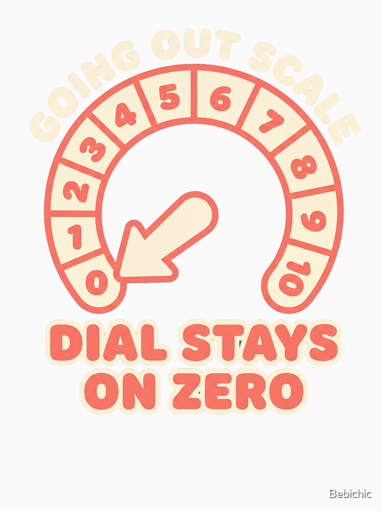 Introvert Going Out Scale - Dial Set to Zero, Permanently by Bebichic Unisex , , , Long Sleeve Tee