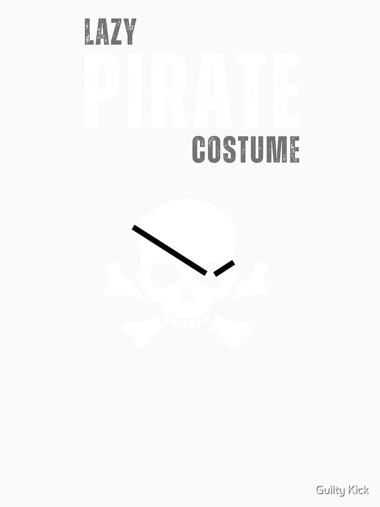 Lazy Pirate Costume by Guilty Kick Unisex , , , Long Sleeve Tee