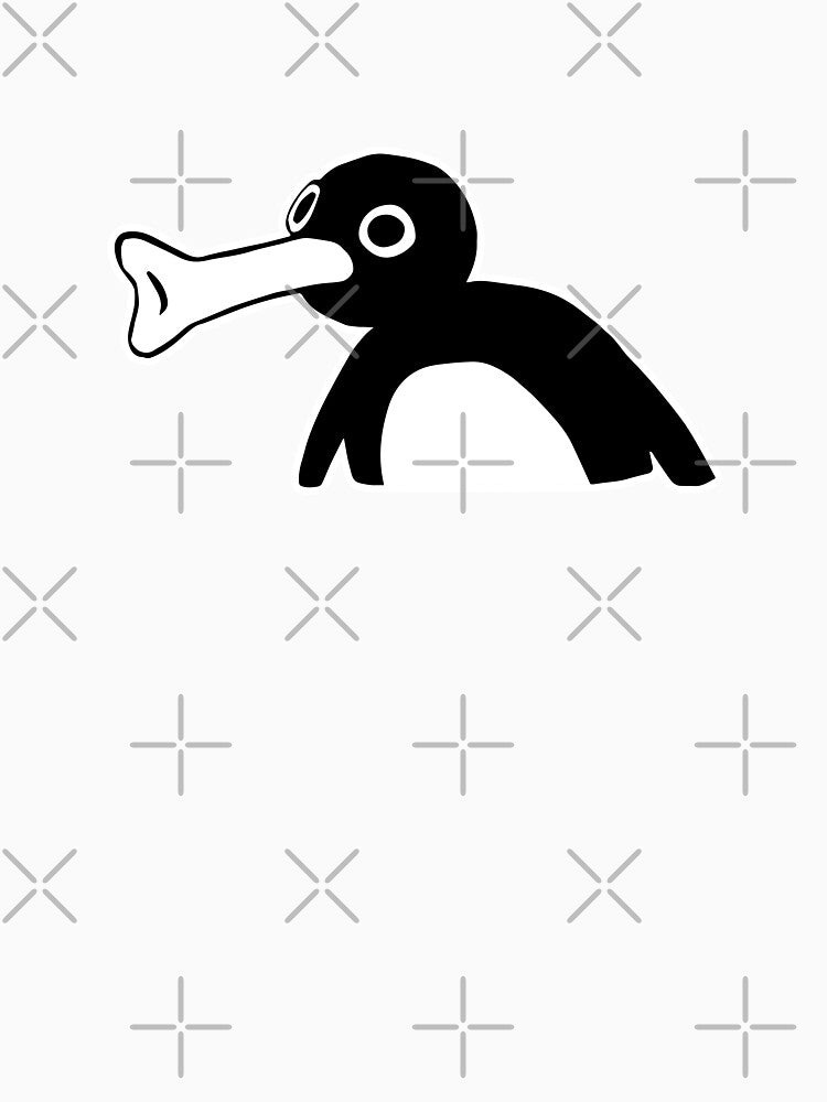 Pingu Meme (Coral Pink BG) by FilipeFerreira Unisex , , , Long Sleeve Tee