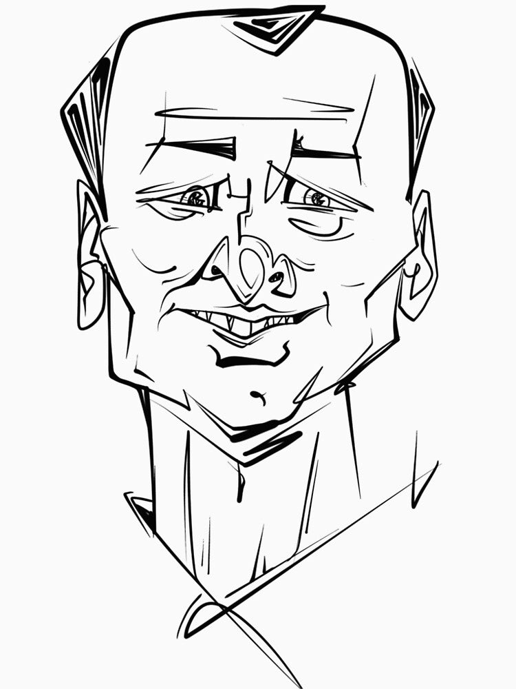 Minimal Line Art Portrait by Comicspack