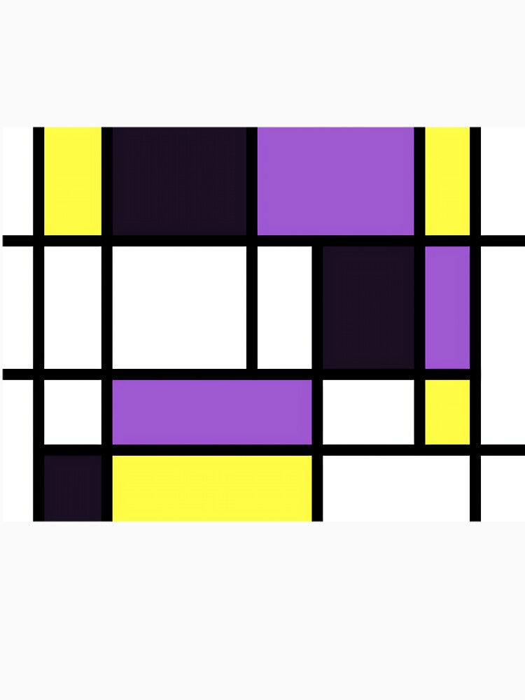Nonbinary Pride Basic Lined Rectangles by vcywemjs41 Unisex , , , Long Sleeve Tee