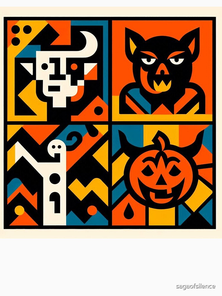 Scary Halloween - Retro Minimalist Art - 009 by sagaofsilence