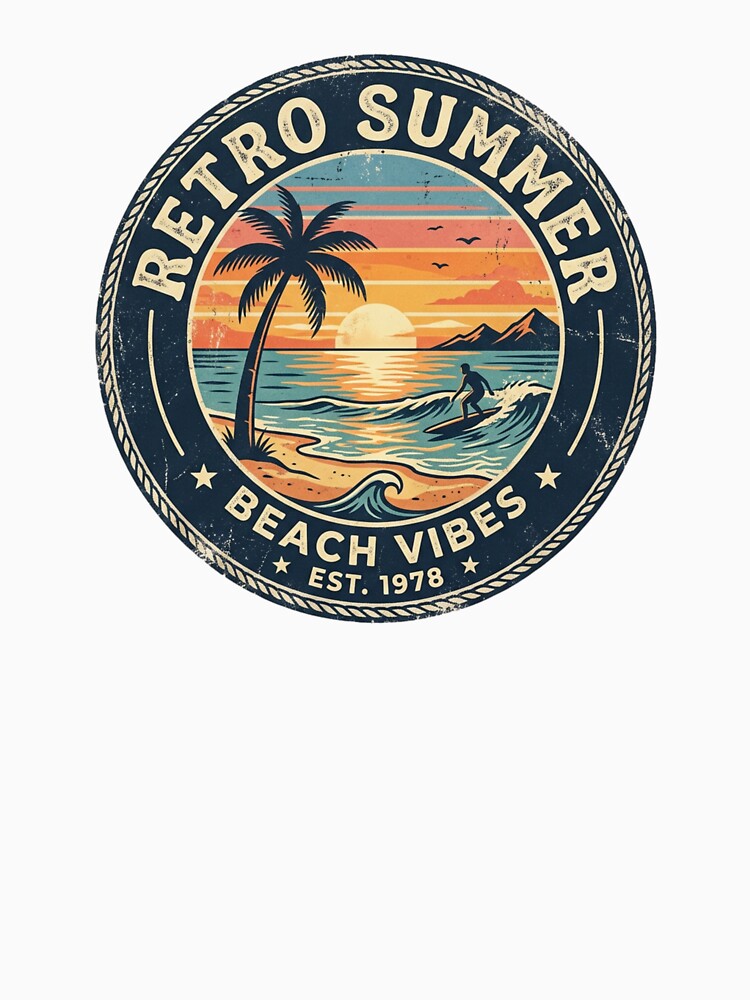 Retro sunset vibes by CREATINGMAD Unisex , , , Long Sleeve Tee