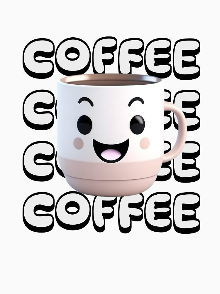 Cute Coffee Mug Design by Manifest-Style Unisex , , , Long Sleeve Tee
