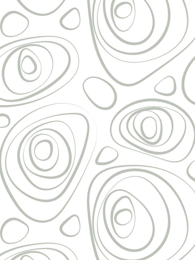Pale Green and White Wacky Retro Circle Pattern Pairs Dulux 2022 Popular Colour Tranquil Dawn - Color Trends by ColorOfTheYears