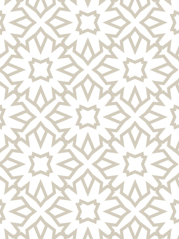 Beige and White Minimal Line Art Pattern 5 Pairs DE 2022 Trending Color Bay Salt DET642 by ColorOfTheYears
