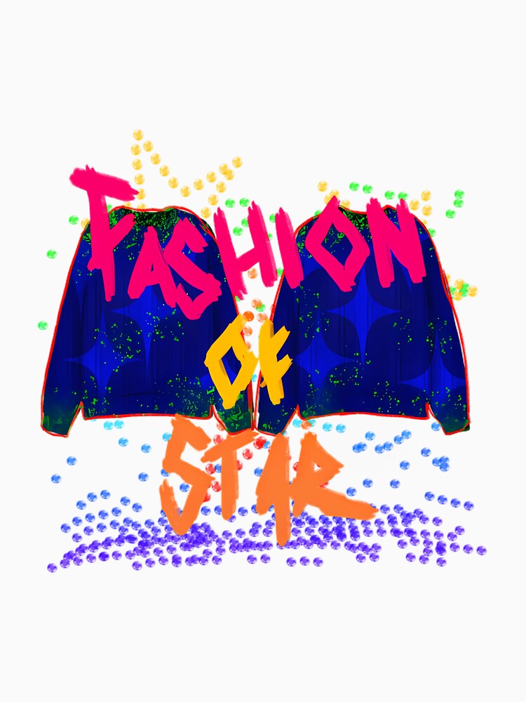 Fashion Of Star - Neon Pop Art by FlutterDtealArt Unisex , , , Long Sleeve Tee